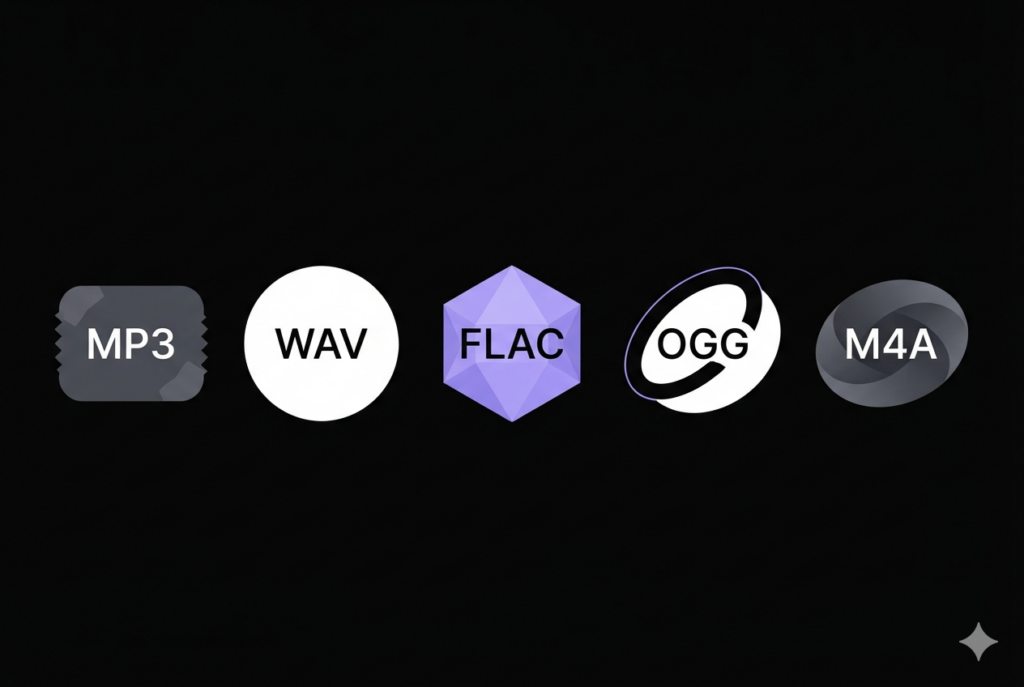 Audio File Formats Explained: MP3, WAV, FLAC, OGG, M4A